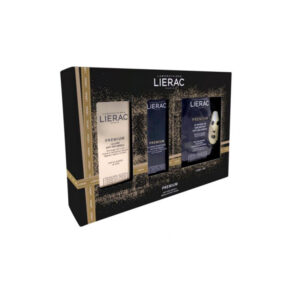 Lierac Premium La Cure Concentrado antienvelhecimento 30 ml com Oferta de Creme voluptuoso 30 ml + Máscara de ouro sublimadora 20 ml Natal 2021-aminhafarmaciaonline.pt
