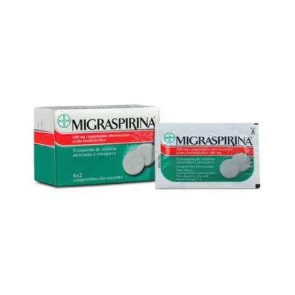 Bayer Migraspirina 500 mg Comprimidos Efervescentes 12 Unidades