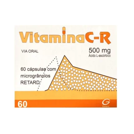 Vitaminac Retard Vitamina C 500mg 60 Cápsulas de Libertação Prolongada