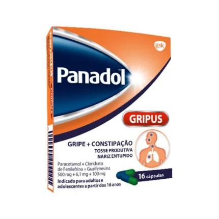 Panadol Gripus 500/6,1/100 mg 16 Cápsulas